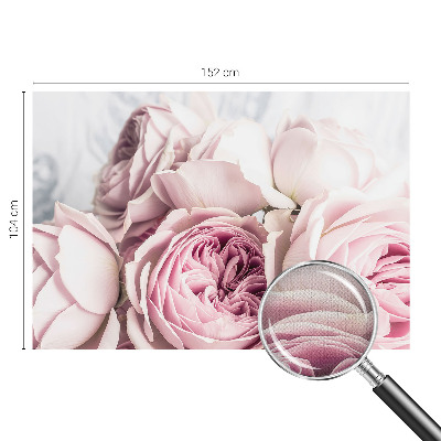 Motivtapete fürs Wohnzimmer Rosa Rosen