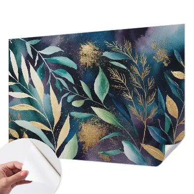 Hochwertige Bildtapete mit botanischem Blattmotiv