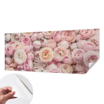 Selbstklebende Fototapete für die Wand mit einem Motiv aus wunderschönen Blumen