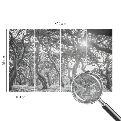 Vintage tapete Atmosphärischer Wald