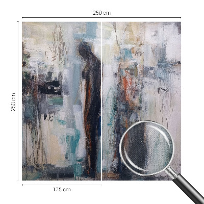 51D-Fototapete mit einer mysteriösen Gestalt als Motiv