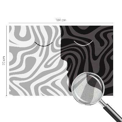 Selbstklebende Fototapete fürs Kinderzimmer Abstrakte Gesichter