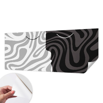 Selbstklebende Fototapete fürs Kinderzimmer Abstrakte Gesichter