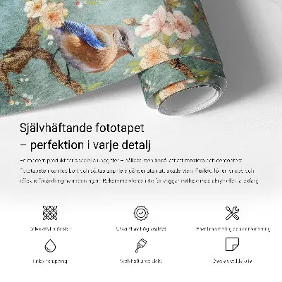 51D-Fototapete fürs Wohnzimmer mit zarten Federn als Motiv
