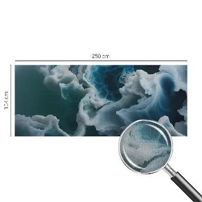 51D-Fototapete fürs Schlafzimmer mit Motiv Meereswellen