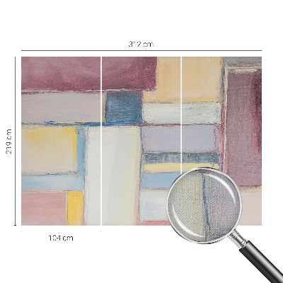 Moderne Fototapete nach Maß mit geometrischem Formenmotiv