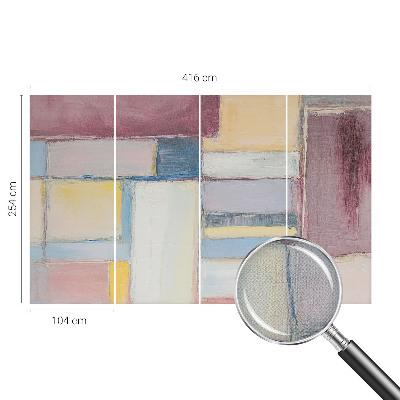 Moderne Fototapete nach Maß mit geometrischem Formenmotiv
