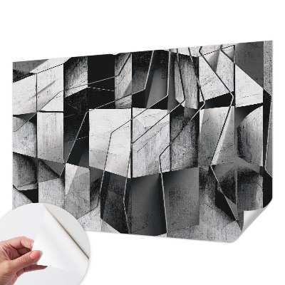 Motivtapete fürs Wohnzimmer mit geometrischem abstrakten Muster