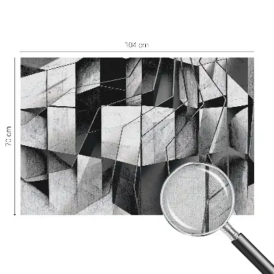 Motivtapete fürs Wohnzimmer mit geometrischem abstrakten Muster