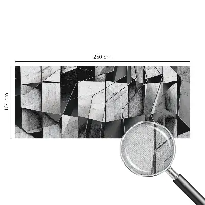 Motivtapete fürs Wohnzimmer mit geometrischem abstrakten Muster