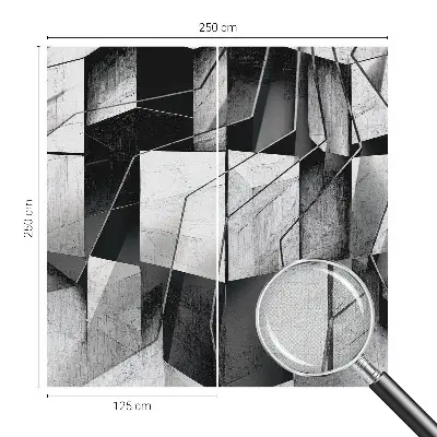 Motivtapete fürs Wohnzimmer mit geometrischem abstrakten Muster