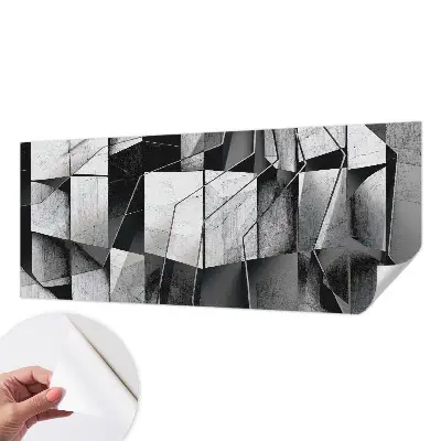 Motivtapete fürs Wohnzimmer mit geometrischem abstrakten Muster