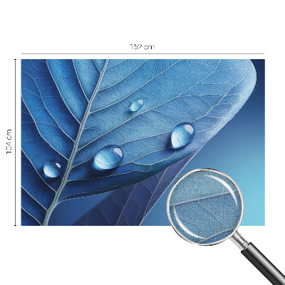 Hochwertige Bildtapete Blaues Blatt