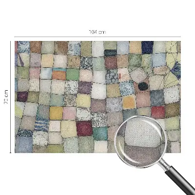 Selbstklebende Fototapete mit einem farbenfrohen Mosaikmotiv
