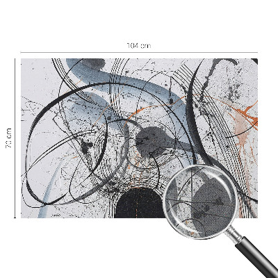Selbstklebende Fototapete fürs Wohnzimmer mit ausdrucksstarker abstrakter Gestaltung