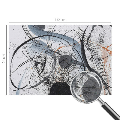 Selbstklebende Fototapete fürs Wohnzimmer mit ausdrucksstarker abstrakter Gestaltung