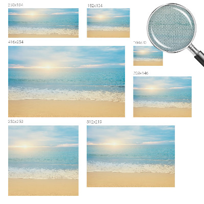 Selbstklebende Fototapete für die Wand mit einem Motiv eines Sonnenaufgangs