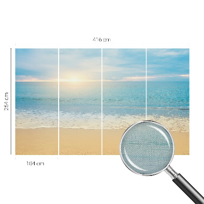 Selbstklebende Fototapete für die Wand mit einem Motiv eines Sonnenaufgangs
