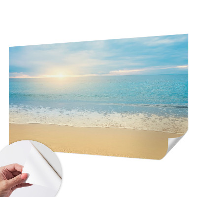 Selbstklebende Fototapete für die Wand mit einem Motiv eines Sonnenaufgangs