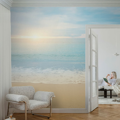 Selbstklebende Fototapete für die Wand mit einem Motiv eines Sonnenaufgangs