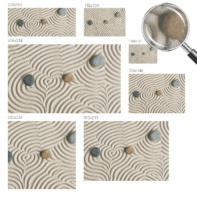 Selbstklebende Fototapete fürs Schlafzimmer mit harmonischen Wellenmotiv