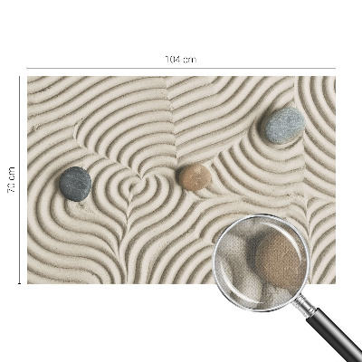 Selbstklebende Fototapete fürs Schlafzimmer mit harmonischen Wellenmotiv