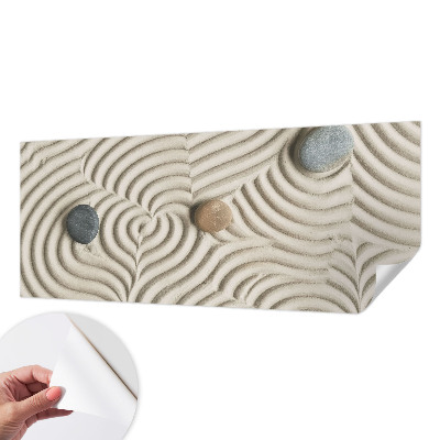 Selbstklebende Fototapete fürs Schlafzimmer mit harmonischen Wellenmotiv