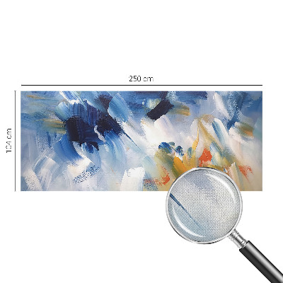 Fototapete in 3D-Optik Bunte Pinselstriche