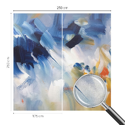 Fototapete in 3D-Optik Bunte Pinselstriche