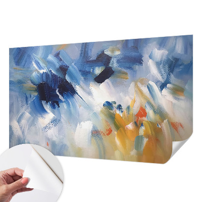 Fototapete in 3D-Optik Bunte Pinselstriche