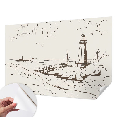 52D-Fototapete fürs Wohnzimmer Küstenlandschaft