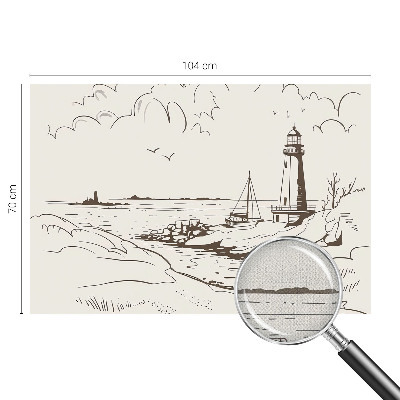 52D-Fototapete fürs Wohnzimmer Küstenlandschaft