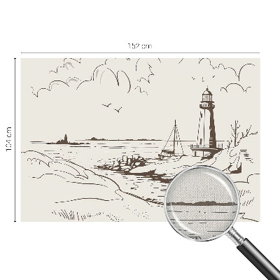 52D-Fototapete fürs Wohnzimmer Küstenlandschaft