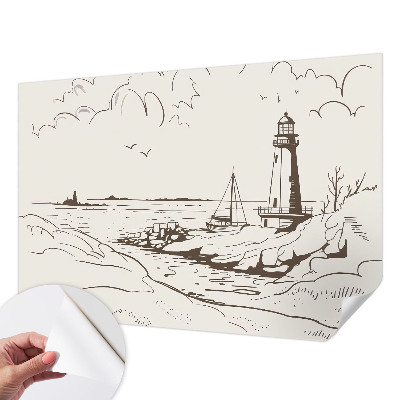 52D-Fototapete fürs Wohnzimmer Küstenlandschaft