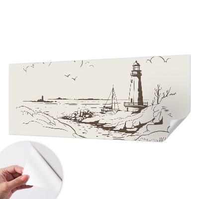 52D-Fototapete fürs Wohnzimmer Küstenlandschaft