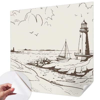 52D-Fototapete fürs Wohnzimmer Küstenlandschaft