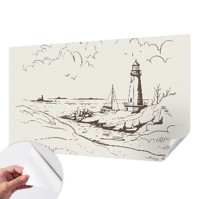 52D-Fototapete fürs Wohnzimmer Küstenlandschaft