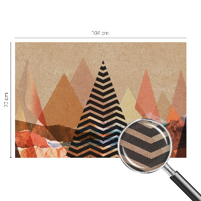 52D-Fototapete fürs Schlafzimmer mit abstrakter Landschaft