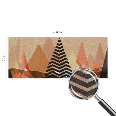 52D-Fototapete fürs Schlafzimmer mit abstrakter Landschaft
