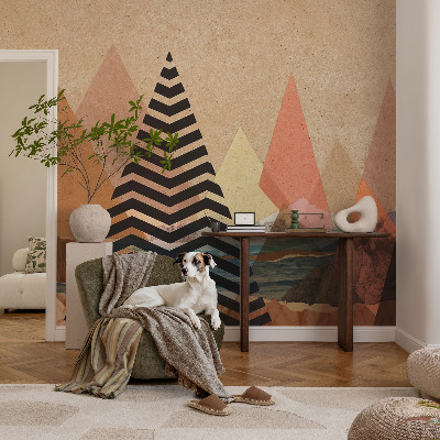 52D-Fototapete fürs Schlafzimmer Abstrakte Landschaft