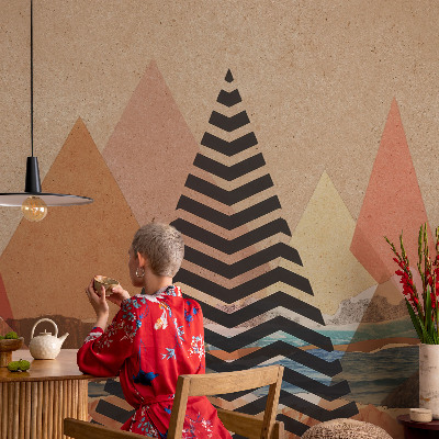 52D-Fototapete fürs Schlafzimmer Abstrakte Landschaft