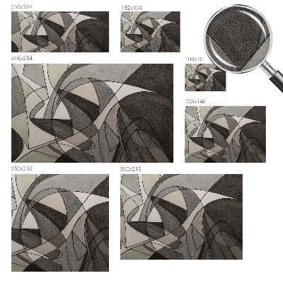 Motivtapete nach Maß mit geometrischer abstraktion als Motiv