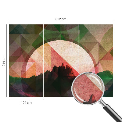 Vintage tapete Malerische Hügel