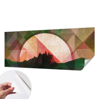 Vintage tapete Malerische Hügel