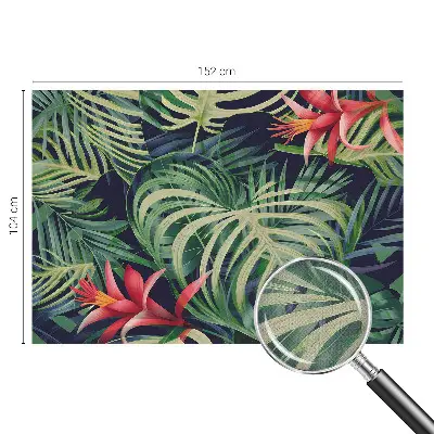 Selbstklebende Fototapete mit Motiv exotischer Pflanzen