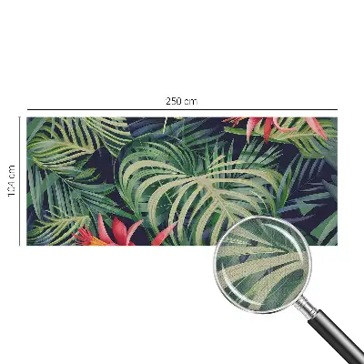 Selbstklebende Fototapete mit Motiv exotischer Pflanzen