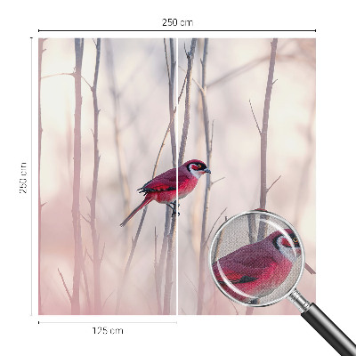 Selbstklebende Fototapete fürs Schlafzimmer mit einem Vogelpaar als Motiv