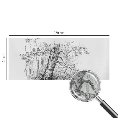 Fototapete in 3D-Optik mit Waldbaum-Motiv