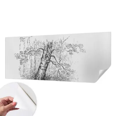 Fototapete in 3D-Optik mit Waldbaum-Motiv