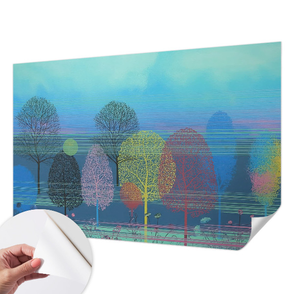 Motivtapete fürs Wohnzimmer Farbenfrohe Harmonie